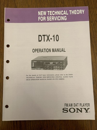 Sony dtx dat player - sony, dtx-10