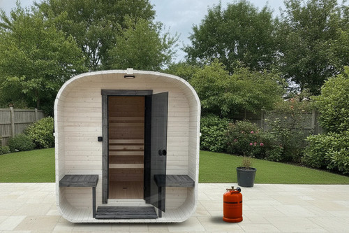 Outdoor cube sauna gas - sauna,