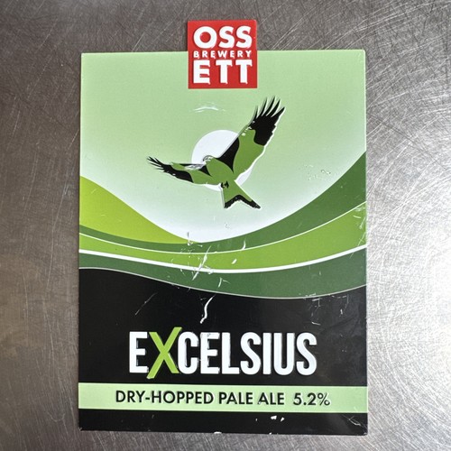 Ossett brewery metal pump clip - ossett,