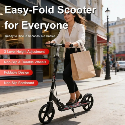 Folding adult scooter big - scooter,