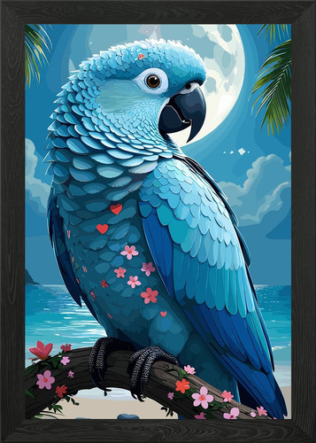 Blue macaw parrot tropical - blue,