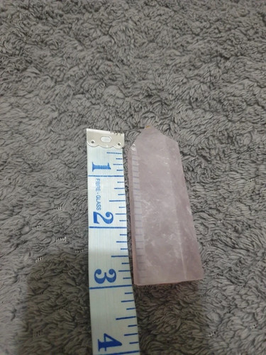 Pink quartz stone.