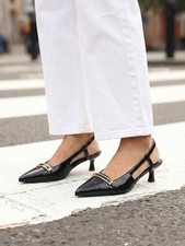 Womens Pointed Toe Slingback