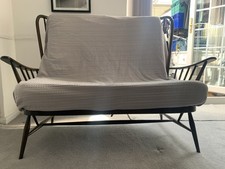 Ercol Two Seater Sofa, Dark Frame