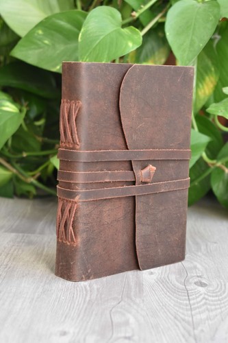 Leather journal personalised - journal,