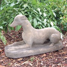 Whippet Stone Garden Ornament