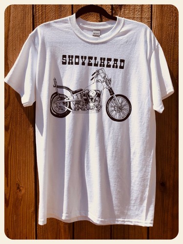 Shovelhead bike white - white, tee