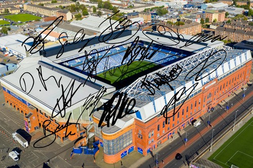 Rangers squad signed ibrox - signed,