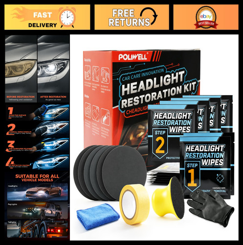 Headlight restoration kit - kit,