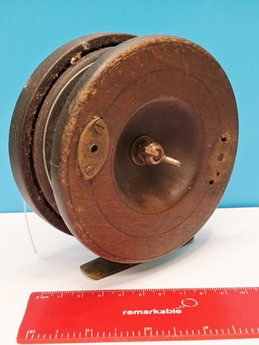 Antique wooden brass - &,