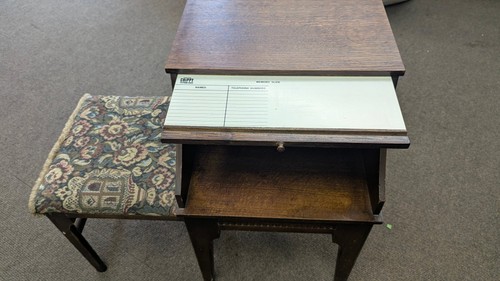 Vintage telephone table - vintage, with