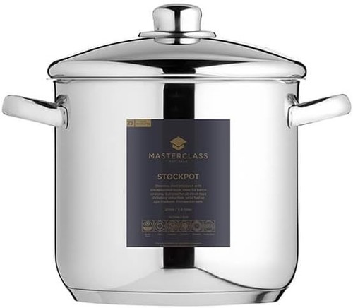 Masterclass stock pot with lid - pot,