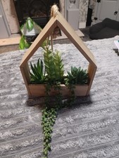 Wooden Wall Planter with