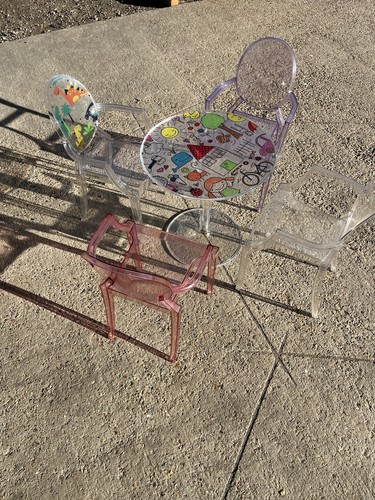 Kartell loulou ghost chairs - ghost,