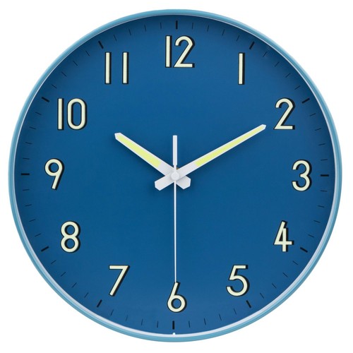 Midnight blue wall clock - midnight, with