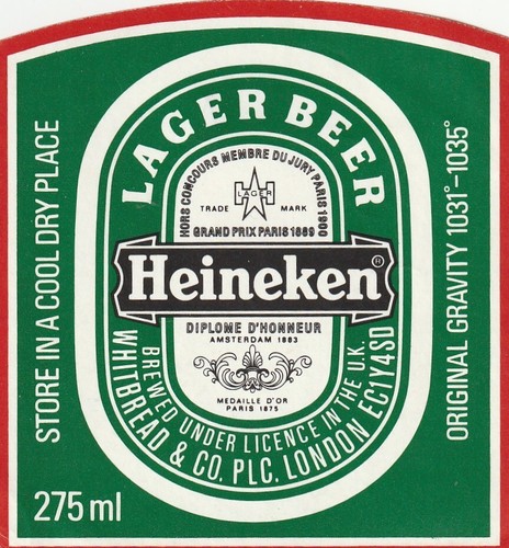 Beer bottle label whitbread - label,