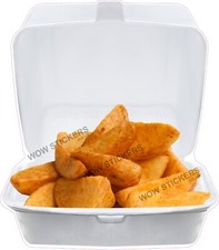 Potato Wedges in Take out box