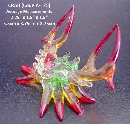 Beautiful blown art glass - art, crab