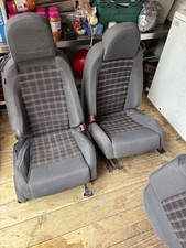 VOLKSWAGEN VW MK5 GOLF GTI TARTAN CLOTH INTERIOR SEATS 3DOOR SET CADDY T5 T6