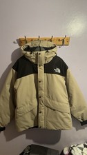 The North Face Mountain Down Insulated Waterproof Jacket Men's Size M Ecru