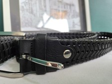Mens Braided Leather Belt