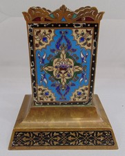 Vintage Matchbox Holder Bronze