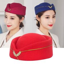 Air Hostesses Hat Stewardess Hat Beret Hat Women Party Hats Costume Accessories