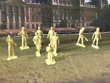 Vintage 1950-60s 9x Marx SAC Play Set White Plastic 35mm Crew and Other Figures