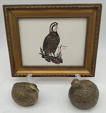 2 Quail Covey MCM Brass