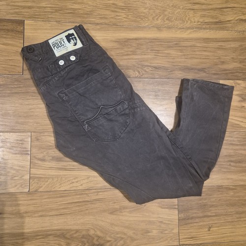883 police black jeans 36w - police,