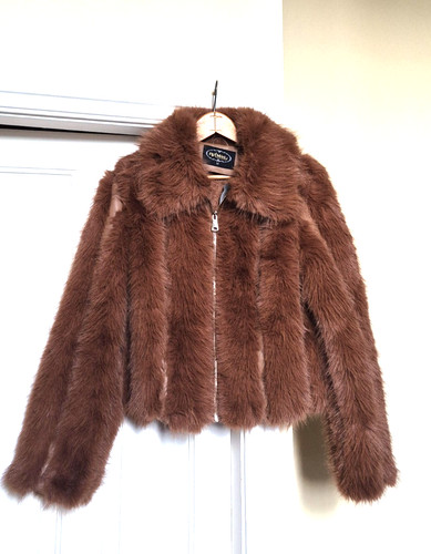 Ladies chocolate brown faux - chocolate,