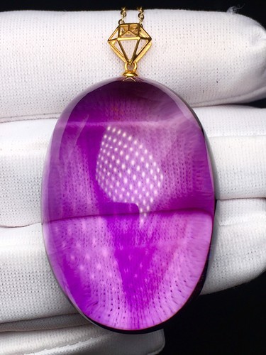 Natural amethyst oval - oval, pendant
