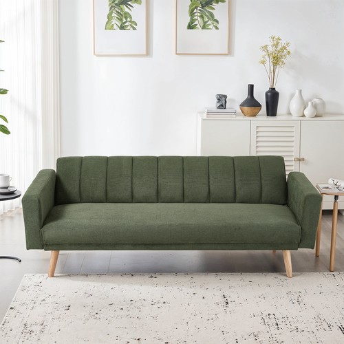 Upholstered fabric sofa bed - upholstered,