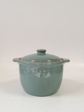 DENBY Pottery Green Lidded Casserole Dish 3.5pt Made in England - PRE-OWNED