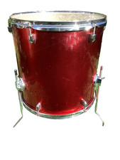16” Floor Tom Drum – Red metallic Finish 16x15 
