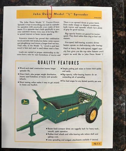 John deere model l - deere,