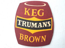 Vintage TRUMANS - Keg Brown  ... Cat No'39 Beer mat/Coaster