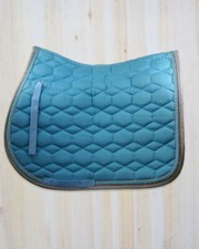 NEW HKM Baby Blue All Purpose diamante saddle pad Pony Size, crystal trim
