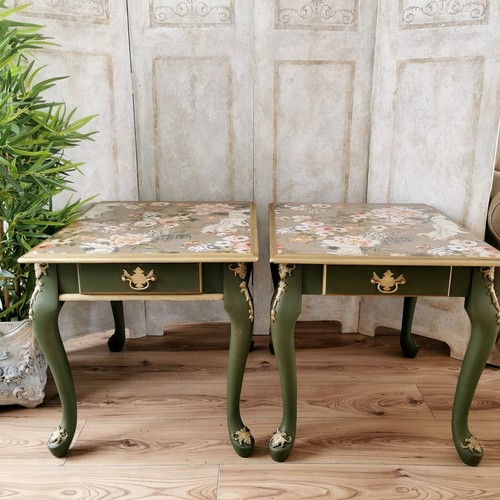 Beautiful pair bedside tables - beautiful,