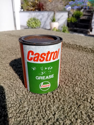 Castrol grease tin - tin, one