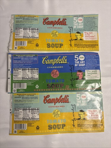 Campbell soup paper labels - 3,