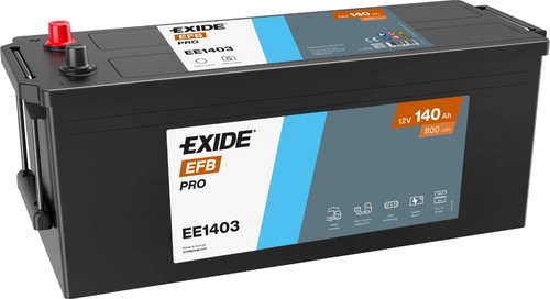 Exide heavy ee1403 12v 140ah - ee1403,