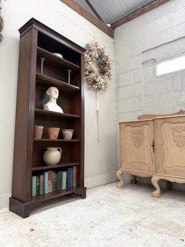 Mahogany bookcase - mahogany,
