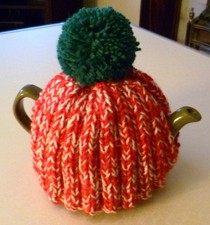 HAND KNITTED TEA COSY  Small