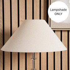 Beige Tapered Lampshade for