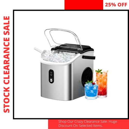 Portable ice machine - ice,