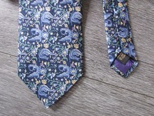Liberty Gents Flower Flowers & Branches Pattern Patterned all Silk Tie