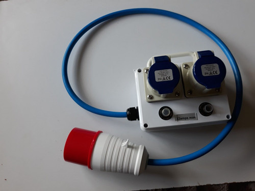 32amp phase plug twin - 3-phase,