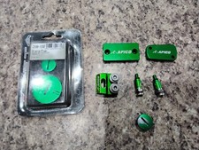 kawasaki kxf 250/450 brake clutch fork bleeders green (free postage)