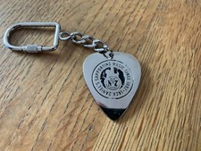 JACK DANIELS STAINLESS STEEL GUITARPLECTRUM SHAPED KEYRING  BNIP